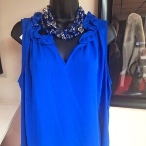 Blue Dressy Blouse